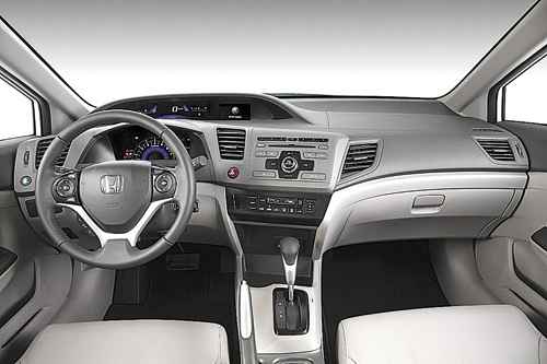 Interior da versão LXR: painel com grande distância do vidro dianteiro e bom posicionamento do velocímetro (Honda/Divulgação) Interior da versão LXR: painel com grande distância do vidro dianteiro e bom posicionamento do velocímetro (Honda/Divulgação)